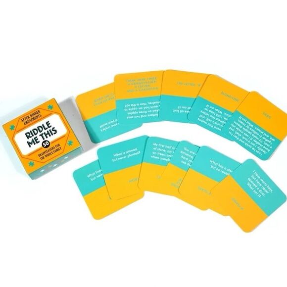 Riddle Me This Card Game Family Game Night Brainteasers - Picture 2 of 5